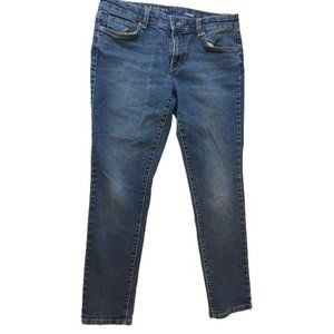 Sonoma Life Style Womens Jeans Skinny Leg Mid Rise Stretch Blue Size 8 Short